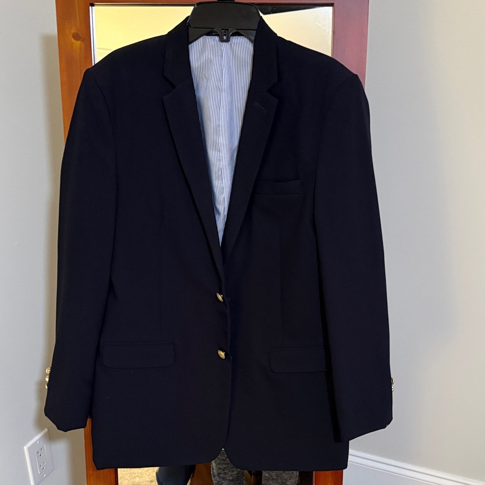 Izod Dark Blue Blazer with Gold Buttons-boys size 20